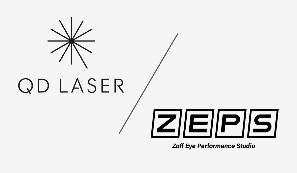 ZoffのR&D機関“Zoff Eye Performance Studio”が挑むアイウェア革命。レーザ網膜投影技術で「見える」の価値を拡張する“QDレーザ”との業務提携が決定！