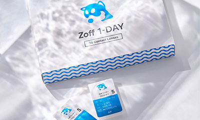 クリアコンタクトレンズ「Zoff 1-DAY」店頭販売を開始