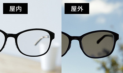 ブルーライトカット機能付き調光レンズ発売