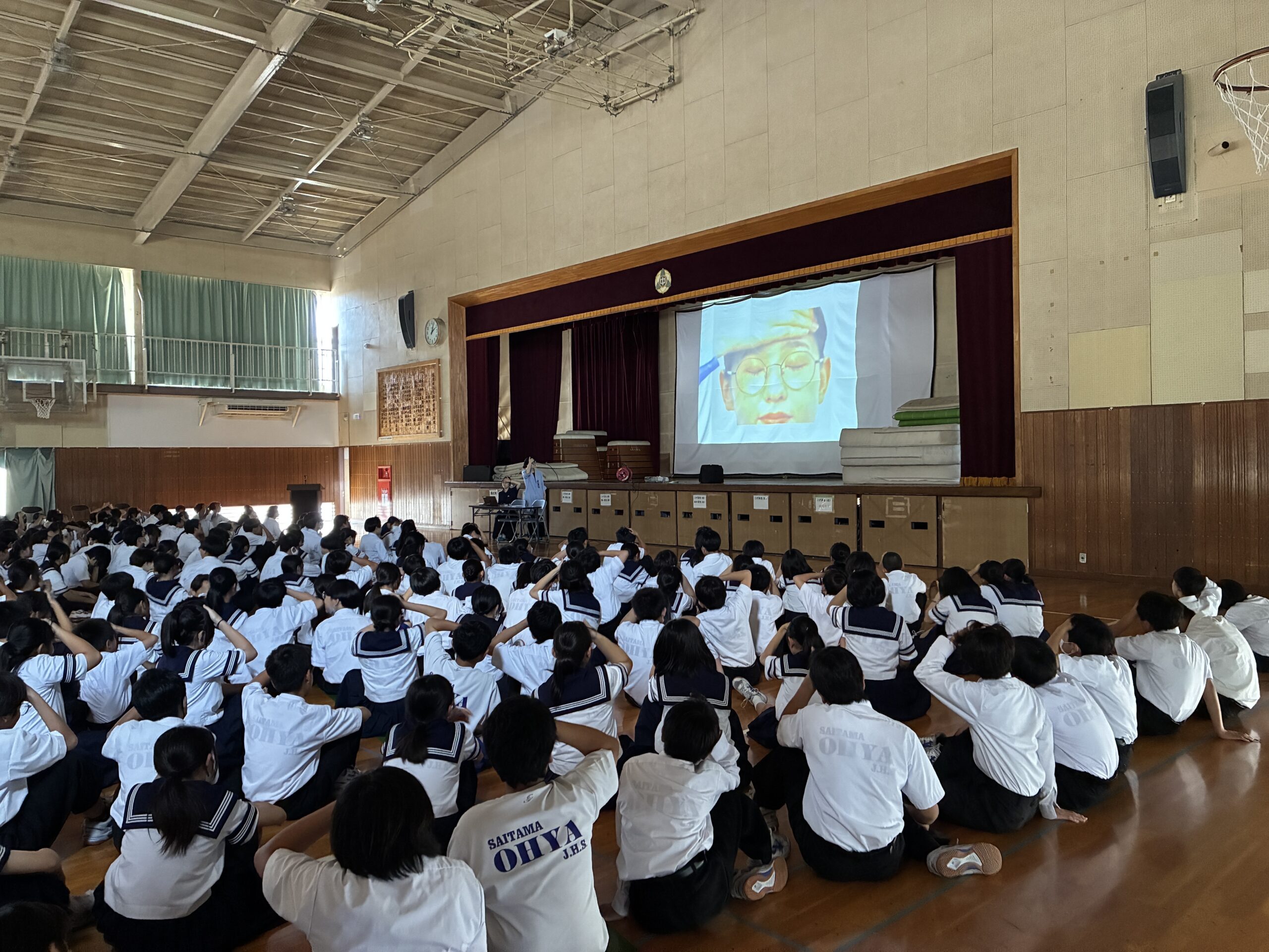 メガネのZoff「目の健康」を啓発する出張授業～埼玉県さいたま市立大谷中学校～