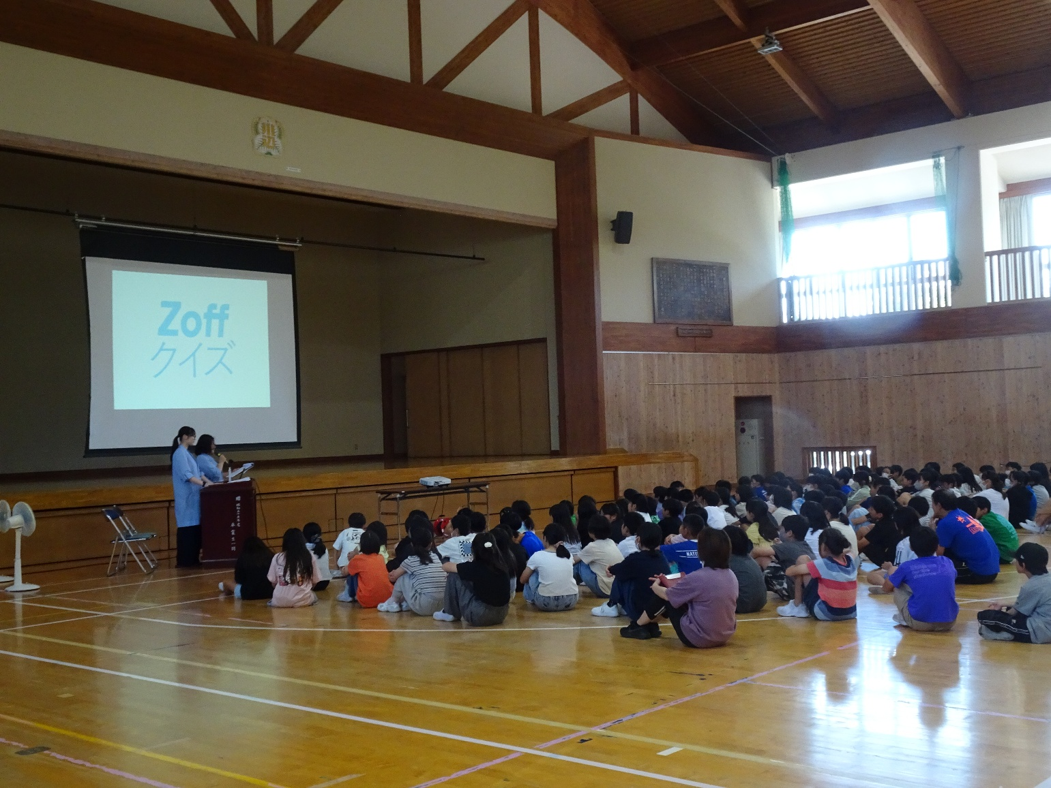 メガネのZoff「目の健康」を啓発する出張授業～長野県上田市立川辺小学校～